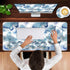 Mouse Pad - Large Pink Desk Mat, 4in1 XXL Mousepad + Keyboard Wrist Rest + Coaster Set for Home Office