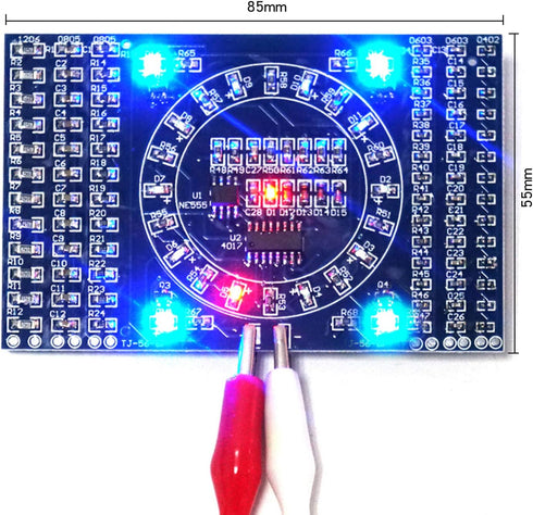 Soldering Practice Kit,DIY SMD SMT Welding Practice Soldering Skill Training Board (Soldering-150 Elements)