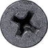 Twinfast Wood Screw, 8 x 1-1/2", Black, 014973291549