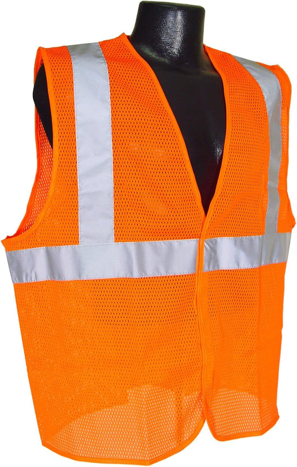 Radians SV2OMXL Class 2 Mesh Safety Vest, Orange, Extra Large