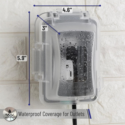 Bates Weatherproof Electrical Outlet Cover, 1-Gang, Outdoor Plug Cover, Weatherproof Outlet Cover