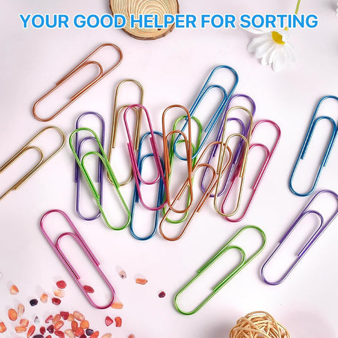 Large Paper Clips, 60 Pcs, 4 Inch Jumbo Paper Clips, Heavy Duty Mega Paper Clips for Document Organizing
