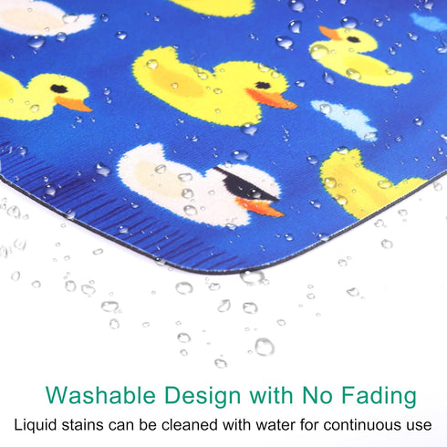 biunilei 11 11 inch. Cute Duck Sweater Mouse pad, Wireless Mouse Desktop Accessory, Non Slip Rubber Base Travel Mouse