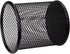 Nicunom 12 Pack Metal Mesh Pen Holder, Round Pencil Cup for Desk Organizer, Black