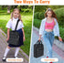 Zipper Binder, 3 Ring 2 Inch School Binder with 500 Sheet Capacity, Black, Handle & Shoulder Strap Included