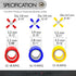 Conext Link 15 Crimp 4 Way X Ring Butt Connector Terminal - Vinyl 22-18 16-14 12-10 Gauge AWG