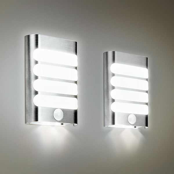 Leadleds Motion Sensor Wall Light Battery Operated, 2-Pack LED Wall Sconces Luxury