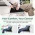 FuturaLoom Tailbone Memory Foam L-Shaped Seat Cushion with Lumbar Support & Adjustable Strap - Pain Relief for Office