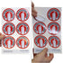 SmartSign Fire Extinguisher Inside Stickers, 2.75" x 2.75" Reflective Labels with Aggressive Adhesive, Pack of 6
