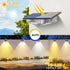 Mailbox, 6 IP65 (4 Pack) Solar Lights Outdoor for House Numbers, Address, Sign with RGB Colors/Warm White/Cool White
