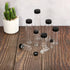 PATIKIL 30mL Glass Vials with Screw Caps, 16Pcs Liquid Sample Storage for Essential Oil Liquid Sampling, Clear Black