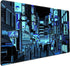 Japanese Gaming Arcade Blue Large Mouse Pad - Extended Desk Pad for Gaming Office Decor, 31.5x15.7 in