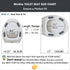 MinSha 17 Inch V/O-Shape Round Toilet Seat with Soft Close - Heavy Duty O-Shape PP Plastic Toilet Seat Replacement |