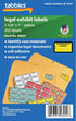 Tabbies Legal Exhibit Labels, Yellow DEFENDANT'S Exhibit 252 Labels/Pack (1-5/8"W x 1"H, Sheet: 5-1/4"W x 3-1/4"H)