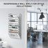 EasyPAG Mesh Wall File Holder, 10 Pockets Vertical Office Hanging File Organizer, Silver Magazine Rack for Documents