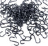 200 Pieces Mini S Hooks, 1/2 Inch Stainless Steel S Shaped Hooks for Jewelry, Ornaments, and Hanging (Black)