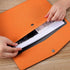 Enyuwlcm PU Leather A4 File Folder, Document Holder, Waterproof Portfolio Envelope Case with Snap Closure