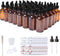 48 Pack 2oz Amber Glass Bottles with Eye Droppers for Essential Oils, Perfumes & Lab Chemicals