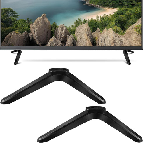 Veemoon 2Pcs 32 40 49 50 55 Inches TV Stand Legs Replacement, Plastic TV Stand Base Home Television Holder Television