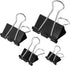 Mr. Pen- Binder Clips, 100 pc, Assorted Sizes Black, Paper Clamps for Office, Black Binder Clips