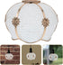 E27 4.2cm INOOMP Medium Plastic Lampshade with Iron Frame, Vintage Clip-on Lamp Cover for Pendant and Floor Lights