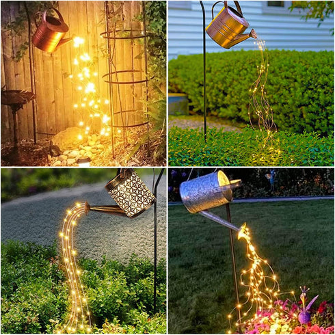 2 Pack 220 8 SHUKAN LED Firefly Bunch Lights, Flashing Modes Waterproof Copper Wire Waterfall Lights, Fairy Lights