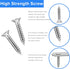 32 Pcs Flat Plate Straight Bracket, 60mm Metal Stainless Braces for Furniture Support with 64 Pcs Screws