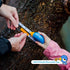 Famm 8ft 3+ Handy Blue Bird Tape Measure for Kids STEM Educational Tool with Level, Protractor, Retractable Design