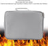 Fireproof File Storage Box, Portable Document Box with Side Handles, Easy to Assemble, Heat Insulated Zipper