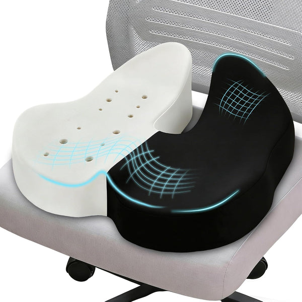 BANKQF Seat Cushions for Office Chairs & Car, Ergonomic Memory Foam Seat Cushion