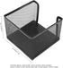 Tomotato Black Metal Mesh Memo Holder, Desk Organizer for Sticky Notes, Scissors, Post-it Notes