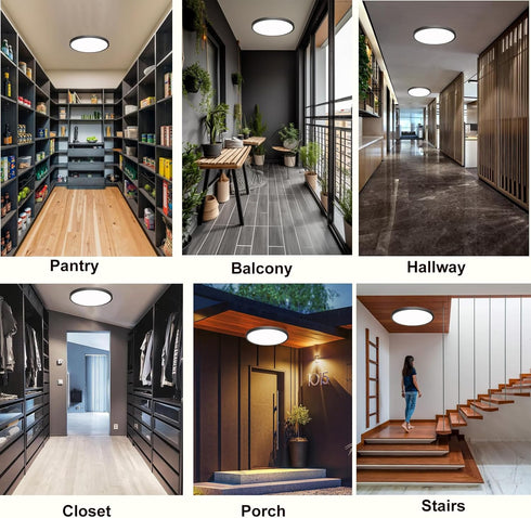 ZSYUBO 12 Inch Closet 3000k/4000k/6000k Motion Sensor Ceiling Light Indoor Wired, Motion Activated Flush Mount Light
