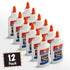 Elmers Liquid School Glue, Slime Glue & Craft Glue, Washable, 4 Ounces Each, 12 Count for Making Slime