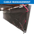MOUNT-IT! Under Desk Privacy Panel, 41 Inches Wide, with Cable Management and Organizer Pockets, Modesty Desk Skirt,