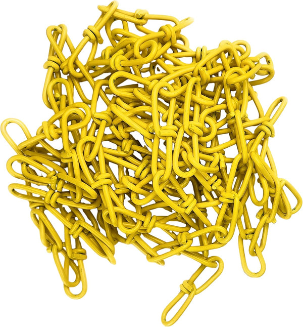 2/0 x 15-ft Powder Coated Steel Double Loop Chain for Swing, Playground Equipment, Gates, and Pet Tie-Outs, 255lbs
