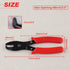 Strain Relief Crimper, Anti-Rust Low Carbon Steel Electrical Pliers for Power Cable Fasten Wire Tool