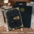 A5 260 8.6 5.8 WEMATE Locked Journal with Pen & Gift Box, Pages, Refillable, Hardcover Leather Password Notebook