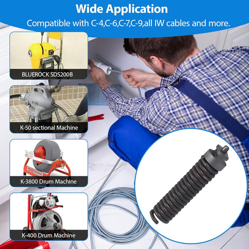 3/8-Inch Cable Repair Coupling for RIDGID Drain Cleaner, 91037 IW Cable Repair End Parts