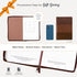 Classic Faux Leather Journal, Strong and Courageous Joshua 1:57 Bible Verse, Brown Inspirational Notebook