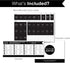 Black Spice Labels for Jars, 148 Preprinted Organizing Stickers for Spices Storage Glass Bottles, Kitchen Pantry