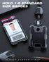 6 20" 4.2 oz, LIUGX Carbon Fiber Badge Holder with Retractable Breakaway Lanyard, American Flag, Badge Reel with Heavy