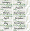 Zonon 48 Pieces Holiday Monthly Headliners Set, 12 Months of The Year Headers with Round Blank Confetti