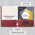 Better Office Products Two Pocket Portfolio Folders, 50-Pack, Burgundy, Letter Size Paper Folders