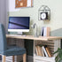 LD1076-SLV 16.22" Simple Designs Sleek Essentials Adjustable Metal Desk Task Lamp with Organizer Compartment