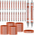 Qilery 48 Pcs Sports Party Favors Set, Ballpoint Pens and Bracelets for Team Party Supplies