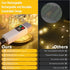 Wentwos 33FT 100 IP65 8 LED Rechargeable String Lights, USB Charging, Waterproof Outdoor Camping Lights, Modes Fairy