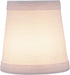 Aspen Creative 32718-2A, 3" 4" 4" Set 2 Empire Clip-On Chandelier Lamp Shade, White, Top x Bottom x Slant Height