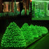 5ftx5ft 100LED HISHINY Christmas Net Lights Outdoor, Green Wire, Connectable Bush Mesh Net Lights String