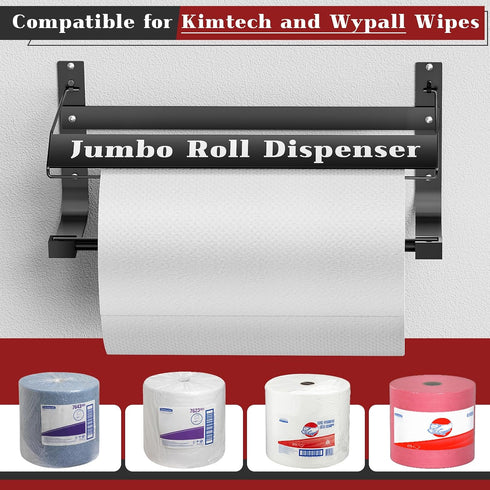 Hazztoll 17.0"x8.5"x7.5" Wall Mounted Wiper Dispenser, Jumbo Paper Towel Dispenser