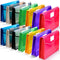 B4 Plastic Expanding File Folders Wallet, Colorful Document Organizer with Snap Closure for Office, 14 Pack